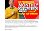 do complete on page and off page SEO monthly for top google ranking by backlinks